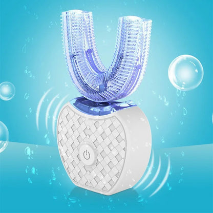 Intelligent Automatic U-Type Sonic Electric Toothbrush – USB Rechargeable with Blue Light Whitening