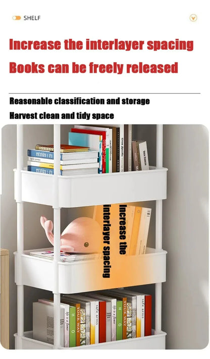 Mobile Storage Trolley – 5-Tier Organizer Cart with Wheels