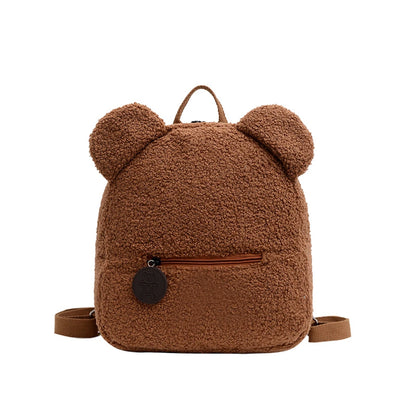 Plush Bear Ear Mini Backpack
