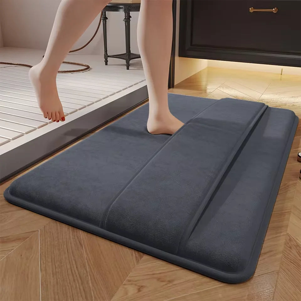 Absorbent Anti-Slip Bathroom Floor Mat