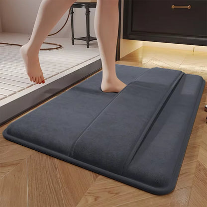 Absorbent Anti-Slip Bathroom Floor Mat