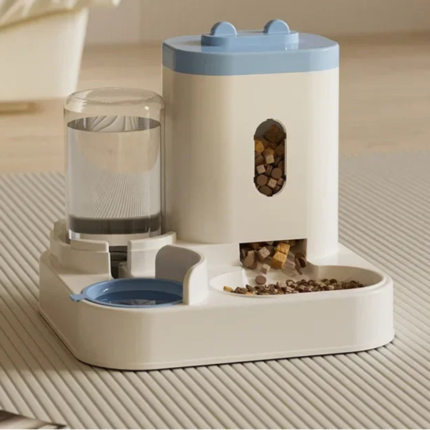 2-in-1 Food & Water Dispenser for Cats & Dogs