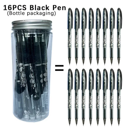 MagicWrite™ Erasable Gel Pen Set – 16-Piece Multicolor Creativity Collection (0.5mm)