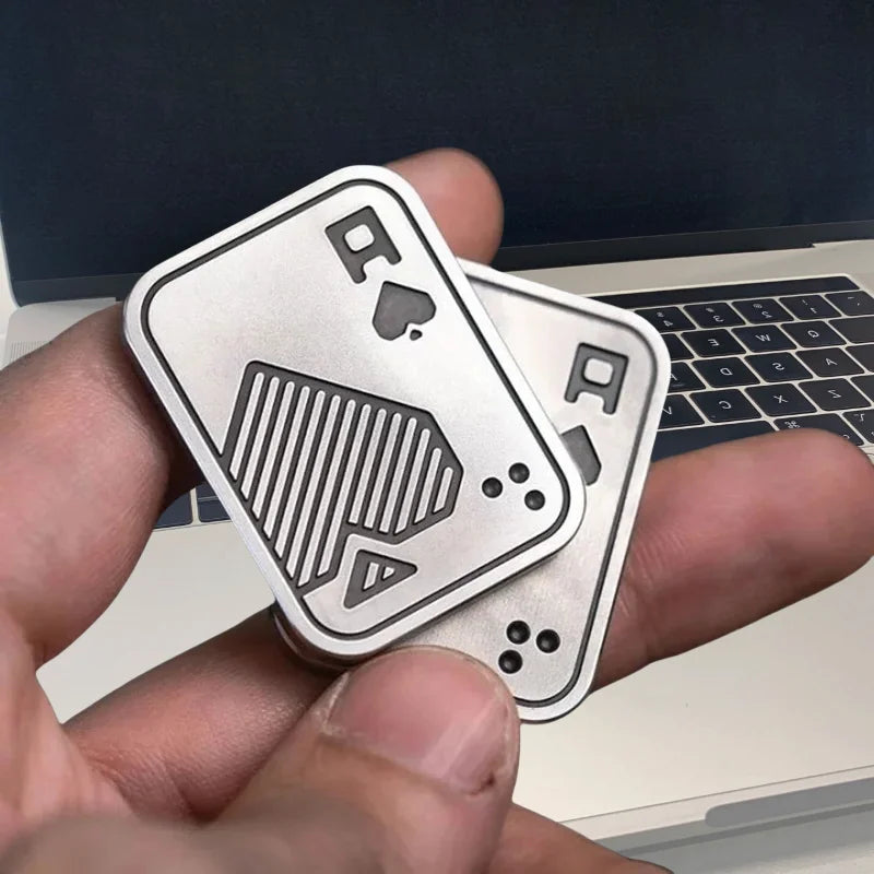 Double Sided King & Ace Metal Slider Stress Relief Toy