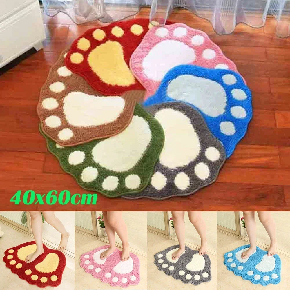 Paw Shaped Bathroom Rug