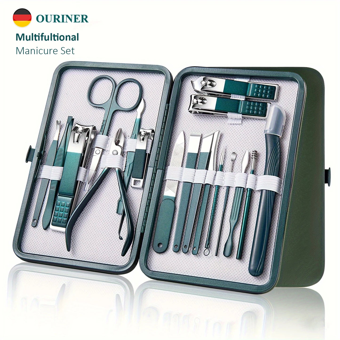 Deluxe Manicure & Pedicure Set With Travel Case