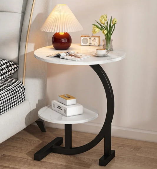 Mini Coffee Table –  2-Layer Side & Bedside Storage Table