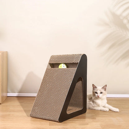 2-in-1 Cat Scratcher & Interactive Toy