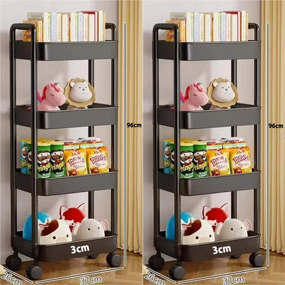 Mobile Storage Trolley – 5-Tier Organizer Cart with Wheels