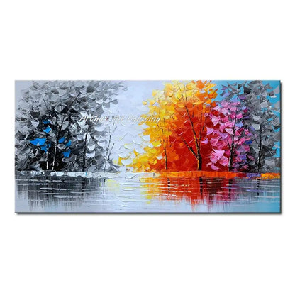 Hand-Made Thick textured Wall art