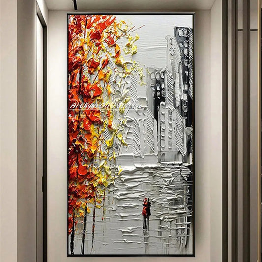 Hand-Made Thick textured Wall art