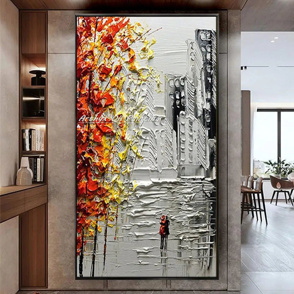 Hand-Made Thick textured Wall art