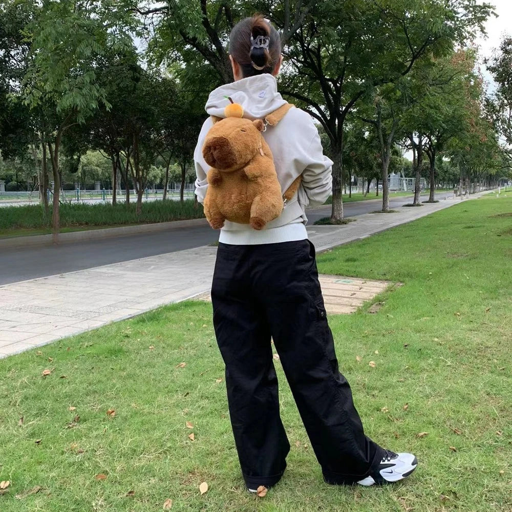 Capybara Plush Mini Backpack