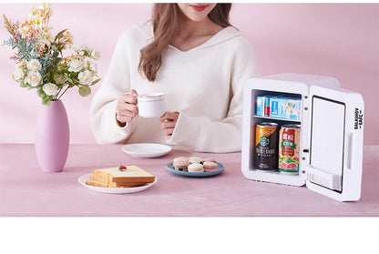 GLAMCHILL | 4L Mini Beauty Fridge with LED Mirror