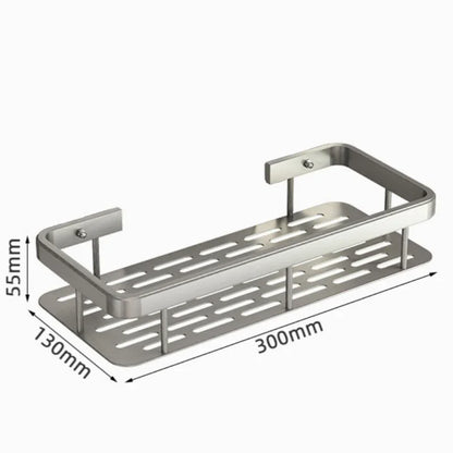 Wall-Mounted No-Drill Bathroom & Kitchen Shelf