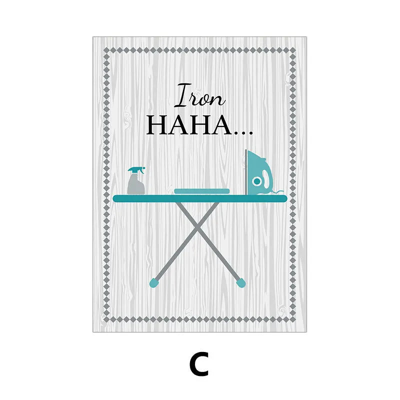 Modern Laundry Room Canvas Wall Art