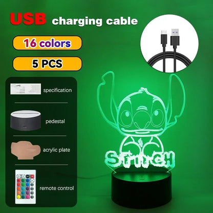 3D Illusion Stitch Night Light