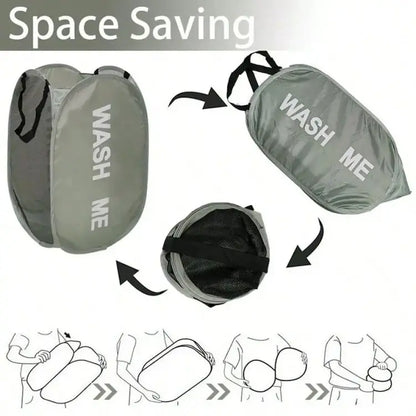 Portable Mesh Pop-Up Laundry Hamper