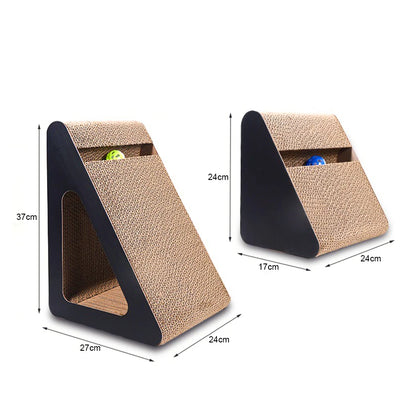 2-in-1 Cat Scratcher & Interactive Toy