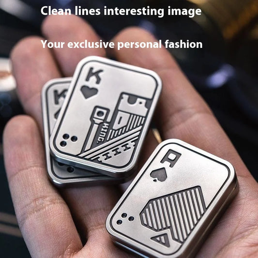 Double Sided King & Ace Metal Slider Stress Relief Toy