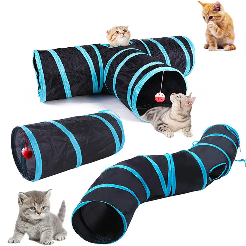Foldable Cat Tunnel Play Toy