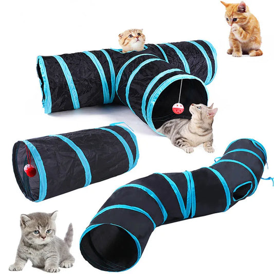 Foldable Cat Tunnel Play Toy