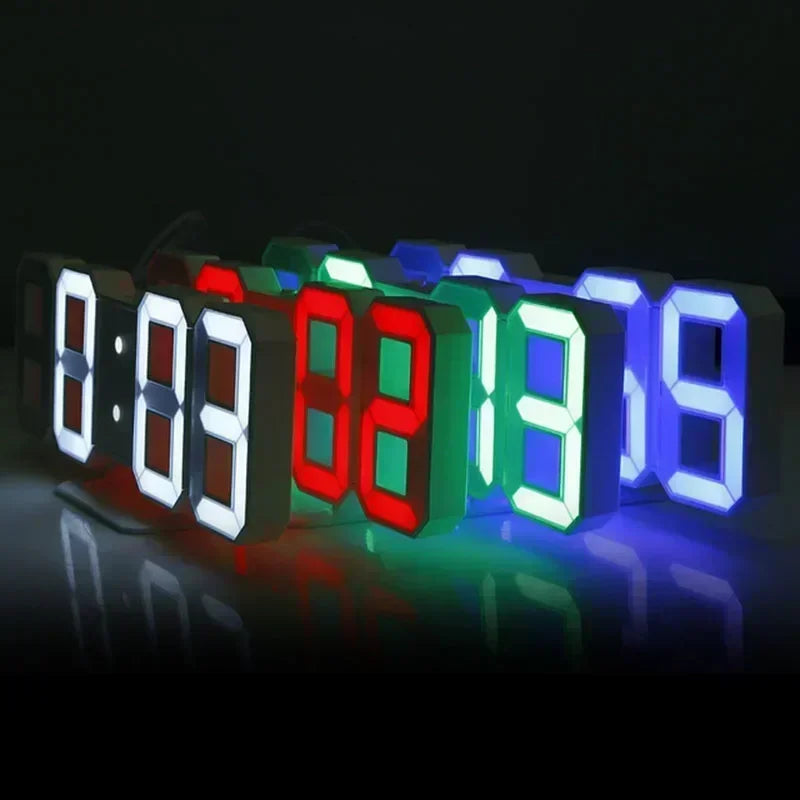 Modern 3D LED Digital Clock