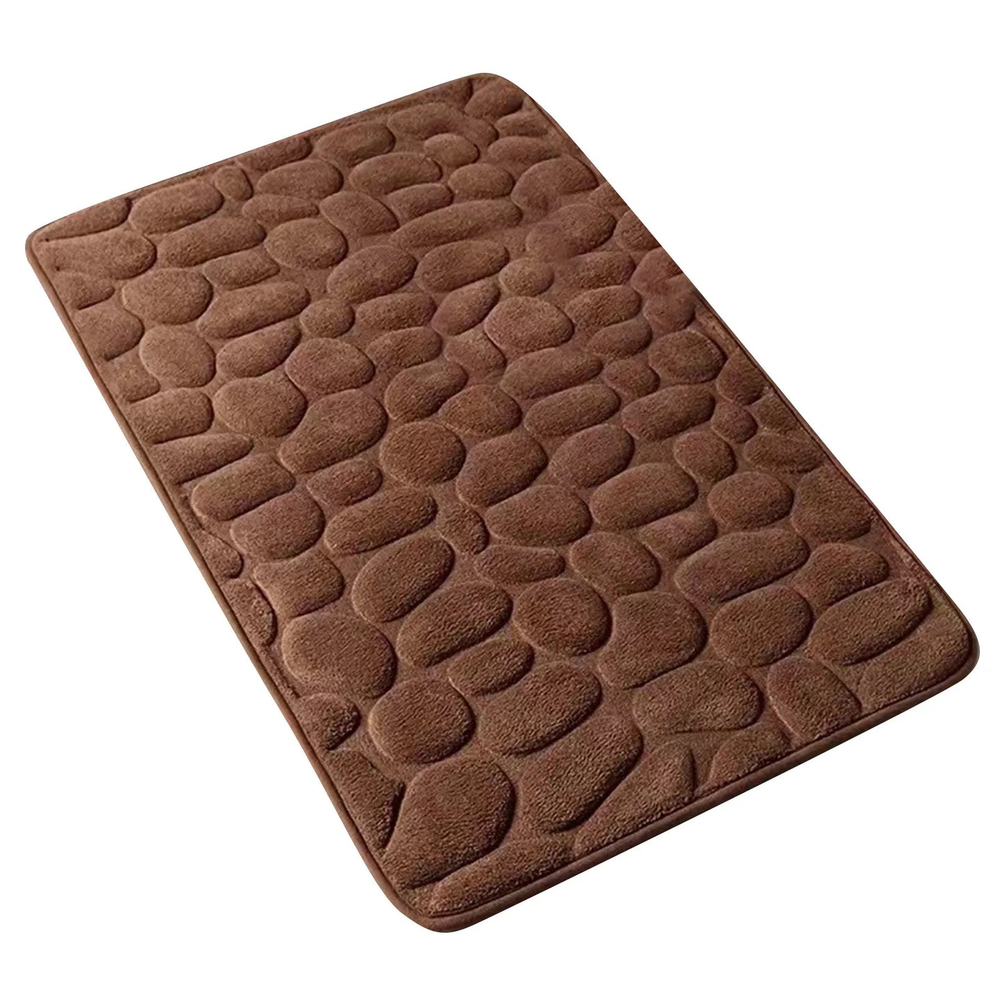 Cobblestone Embossed Bathroom Mat