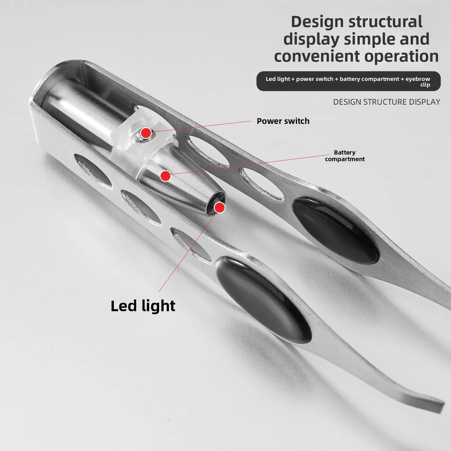 BrightBrow™ LED Precision Tweezers