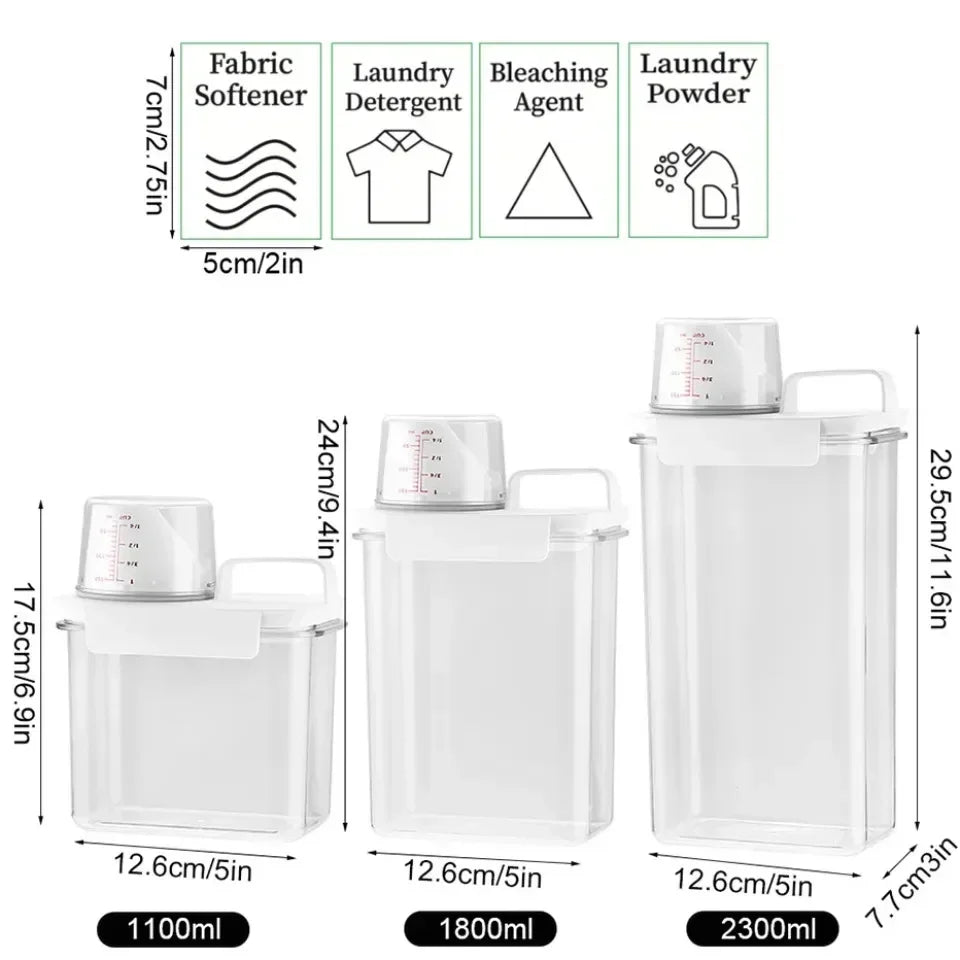 Airtight Laundry Powder Storage Box