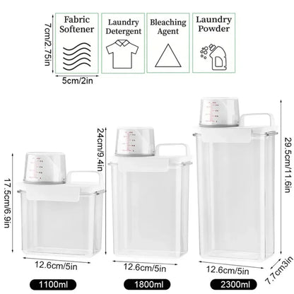 Airtight Laundry Powder Storage Box