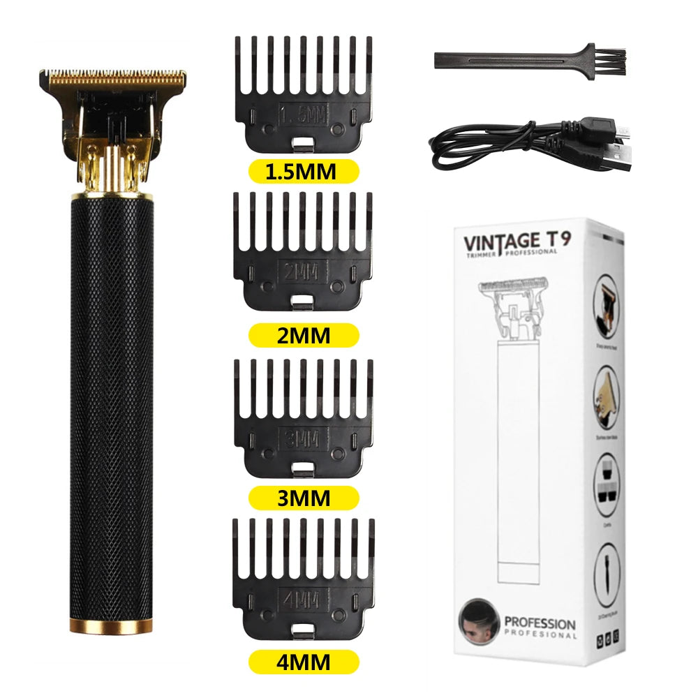 TrimMaster™ T9 LCD Precision Hair & Beard Trimmer – Professional Electric Clipper for Men