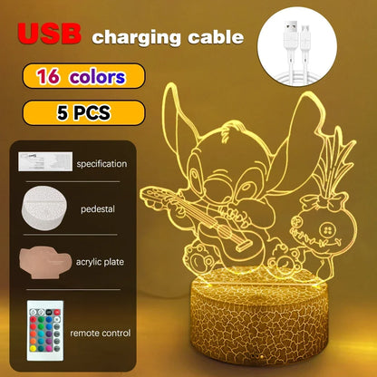 3D Illusion Stitch Night Light