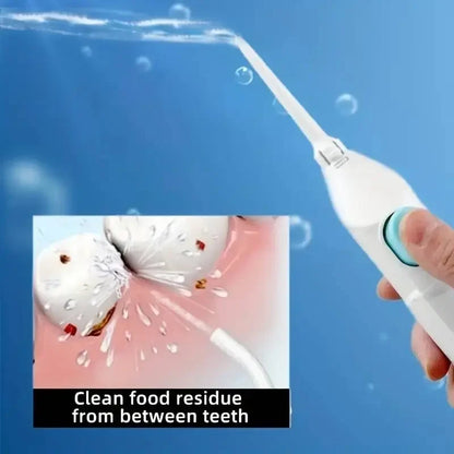 AquaJet™ Manual High-Pressure Oral Irrigator – Portable Water Flossing Toothpick for Dental Care