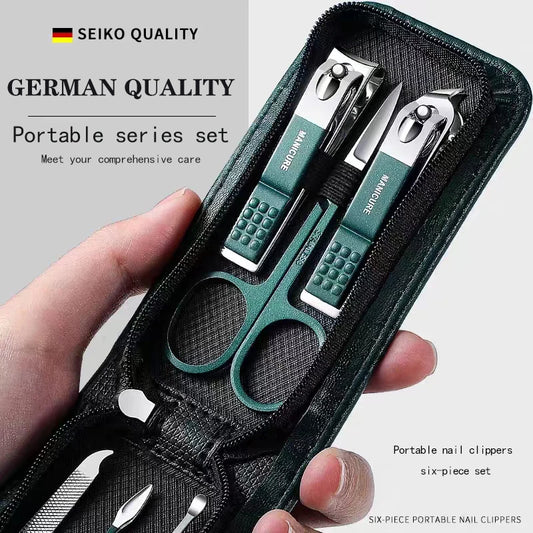ProGroom™ 6-Piece Premium Nail Care Set – Unisex Manicure & Pedicure Kit