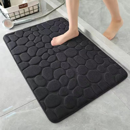 Cobblestone Embossed Bathroom Mat