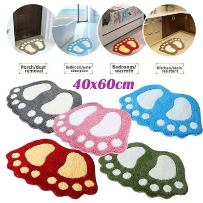 Paw Shaped Bathroom Rug