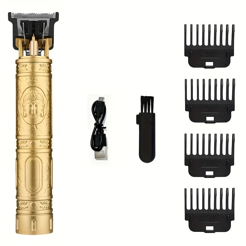 TrimMaster™ T9 LCD Precision Hair & Beard Trimmer – Professional Electric Clipper for Men