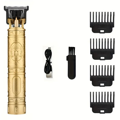 TrimMaster™ T9 LCD Precision Hair & Beard Trimmer – Professional Electric Clipper for Men
