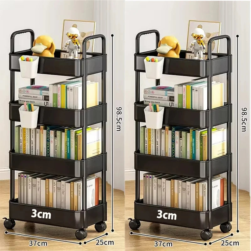Mobile Storage Trolley – 5-Tier Organizer Cart with Wheels