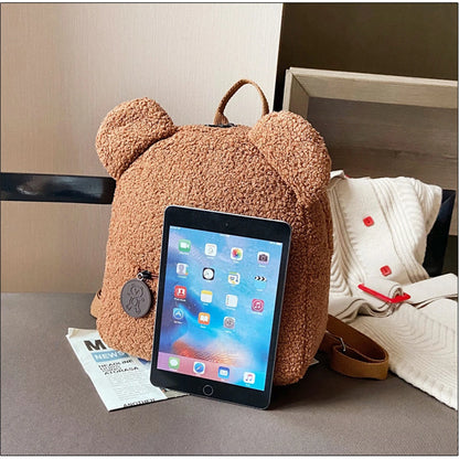 Plush Bear Ear Mini Backpack