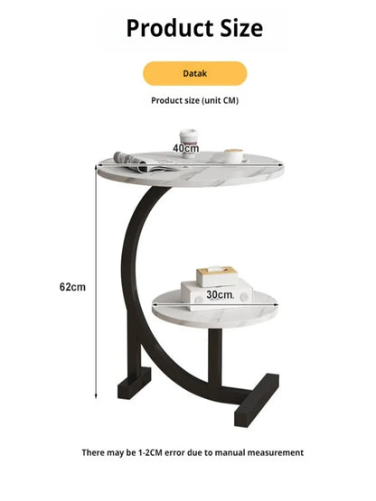Mini Coffee Table –  2-Layer Side & Bedside Storage Table