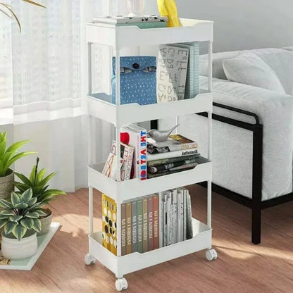 Mobile Storage Trolley – 5-Tier Organizer Cart with Wheels