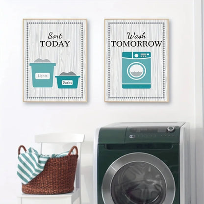 Modern Laundry Room Canvas Wall Art