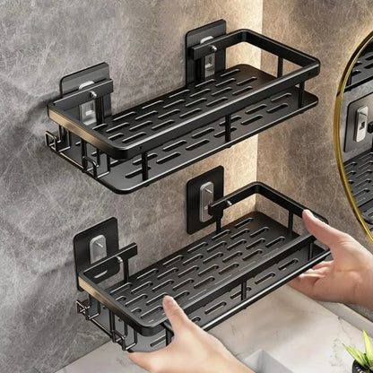 Wall-Mounted No-Drill Bathroom & Kitchen Shelf