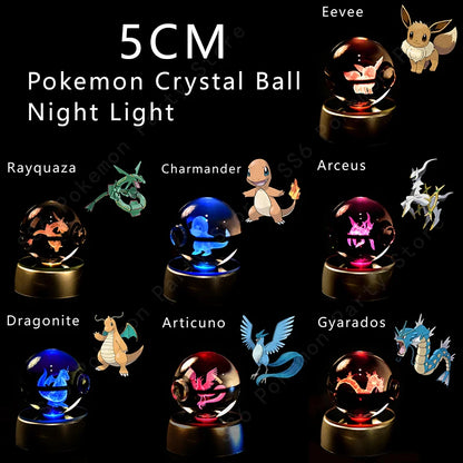 Pokémon 3D Crystal Ball Night Light