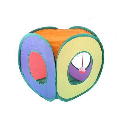 Foldable Cat Tunnel Play Toy