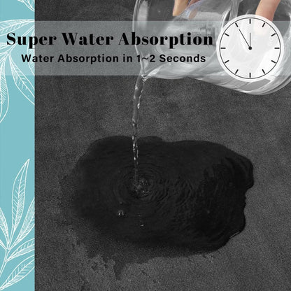 Absorbent Anti-Slip Bathroom Floor Mat