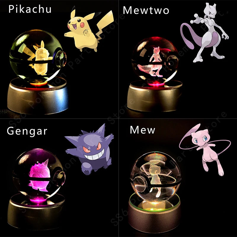 Pokémon 3D Crystal Ball Night Light