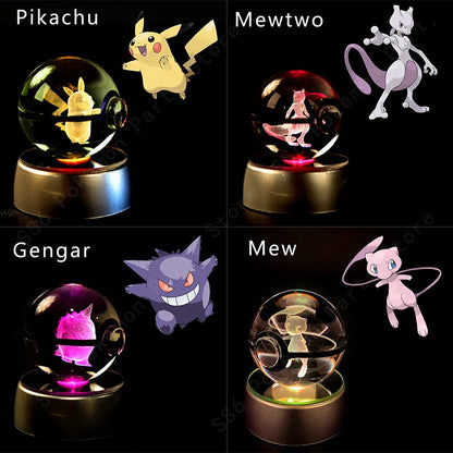 Pokémon 3D Crystal Ball Night Light